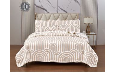 שמיכה זוגית 220x240 ס"מ וזוג ציפיות מסדרת פלורנס דגם 1