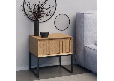 שידת לילה דגם Night גוון אלון טבעי