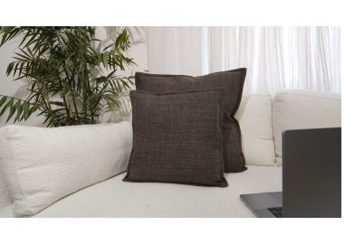 כרית נוי כולל מילוי 45x45 דגם דורון צבע קפה