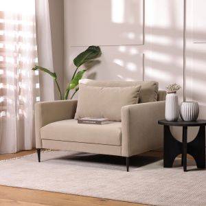 כורסא בד בגוון בז' דגם נורי