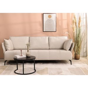 ספה תלת מושבית 230 ס"מ בגוון בז' דגם WING