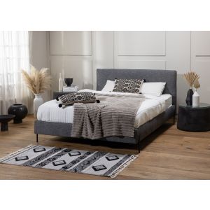 מיטה זוגית 200*160 ס"מ אפור כהה דגם עדן 
