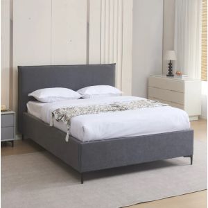 מיטה לנוער 190×120 עם ארגז מצעים דגם גלורי בגוון אפור