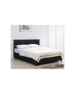 מיטה זוגית 190×140 עם ארגז מצעים דגם ברזיל בגוון שחור