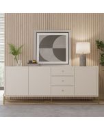 שידת כניסה אופוייט מט ופרזול זהב דגם מרגרט