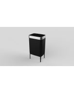 פח 60 ליטר שחור עם פח פנימי וחיישן עליון דגם FUTURE