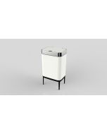 פח 60 ליטר לבן עם פח פנימי וחיישן עליון דגם FUTURE