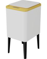 פח אוטומטי 12 ליטר דגם Kalando צבע לבן וזהב