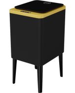 פח אוטומטי מעוצב 8 ליטר דגם Balando צבע שחור וזהב