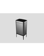 פח 60 ליטר נפתח בלחיצה עם פח פנימי דגם Lianer צבע כסוף