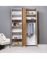 ארון פתיחה VIVO אלון מבוקע 4 דלתות 160 ס"מ