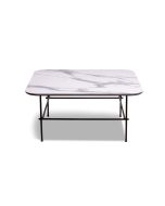 שולחן סלון אפור/לבן/שחור 80*80 ס"מ דגם צ'פלין