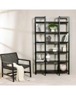 יחידת מדפים 120 ס"מ בגוון שחור דגם WEBBI