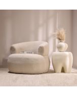 כורסא בד בגוון בז' דגם בדוסה