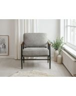 כורסא בד בגוון אפור דגם ג'וזפין