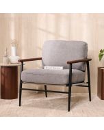 כורסא בד בגוון אפור דגם ג'וזפין