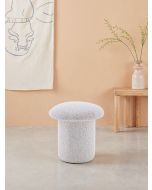 הדום בד עגול קוטר 43 ס"מ גוון חום בהיר דגם מאשי