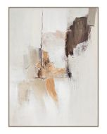 ציור 120*90 ס"מ גוון לבן חום דגם טאלין 2