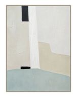 ציור 100*75 ס"מ גוון תכלת דגם מפל 1