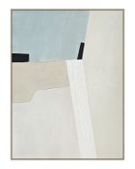 ציור 100*75 ס"מ גוון תכלת דגם מפל 2