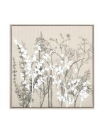 תמונה קנבס בז'-לבן 60*60 דגם פילומלה1