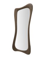 מראה עם מסגרת מרובעת פורניר אגוז 180*80