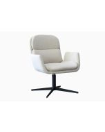 כורסא מסתובבת בד בגוון בז' דגם קלרה