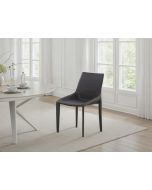 כסא דמוי עור שחור דגם לאונרדו