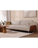 ספה תלת מושבית 280 ס"מ בד בגוון בז' דגם פורטלנד