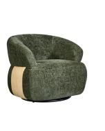 כורסא מסתובבת בד בגוון ירוק דגם קיטו