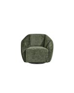 כורסא מסתובבת בד בגוון ירוק דגם סיאטל