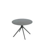 שולחן צד עגול 60 ס"מ קרמיקה בגוון אפור דגם מומה