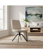 כסא פינת אוכל בד בגוון בז' דגם אנטוניו