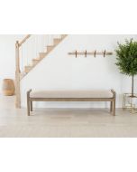 ספסל 180 ס"מ בד בגוון אבן דגם ניקו