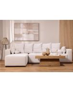 ספת רביצה פינתית שמאל 200*300 ס"מ בד אבן דגם פיקולו