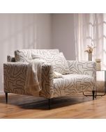 כורסא בד בגוון חום/בז' דגם נורי