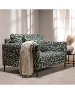 כורסא בד בגוון ירוק/לבן דגם נורי