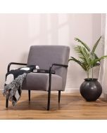 כורסא בד בגוון אפור דגם פרדי