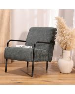 כורסא בד בגוון ירוק כהה דגם פרדי