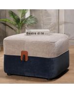 הדום בד 60*60 גוון אפור וכחול דגם הנרי