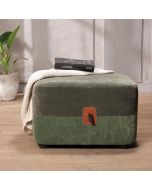 הדום בד 60*60 גוון ירוק כהה וירוק בהיר דגם הנרי