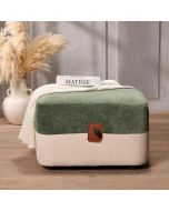 הדום בד 60*60 גוון ירוק בהיר ואבן דגם הנרי