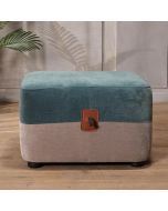 הדום בד 60*60 גוון טורקיז ואפור דגם הנרי