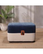 הדום בד 60*60 גוון כחול ואפור דגם הנרי