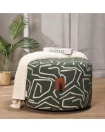 הדום בד עגול 60 ס"מ גוון ירוק כהה דגם לילו