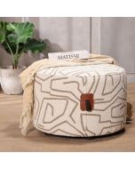 הדום בד עגול 60 ס"מ גוון אבן דגם לילו