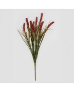 פרח מלאכותי לבנדר 43 אדום-ירוק