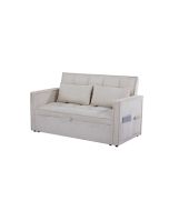 ספה באורך 159 ס"מ נפתחת למיטה בגוון קרם דגם SELINA