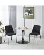 כסא פינת אוכל בד שחור דגם NEO