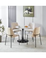 כסא פינת אוכל בד בז' דגם NEO